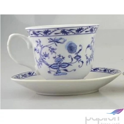 Porcelán teáscsész + alj Kék 8, 1x13, 7cm