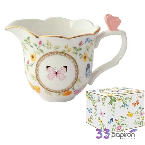Porcelán tej/citromkiöntő 220ml, Dancing Butterflies dobozban