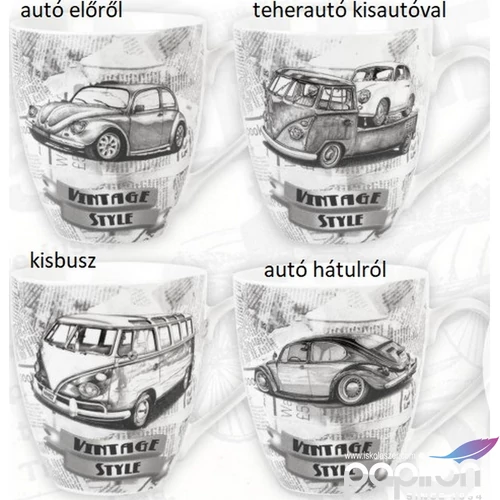 Porcelánbögre 550ml Vintage Style