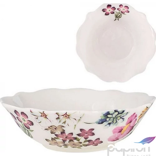 Porcelán tálka 15cm Mea Jade, virágos