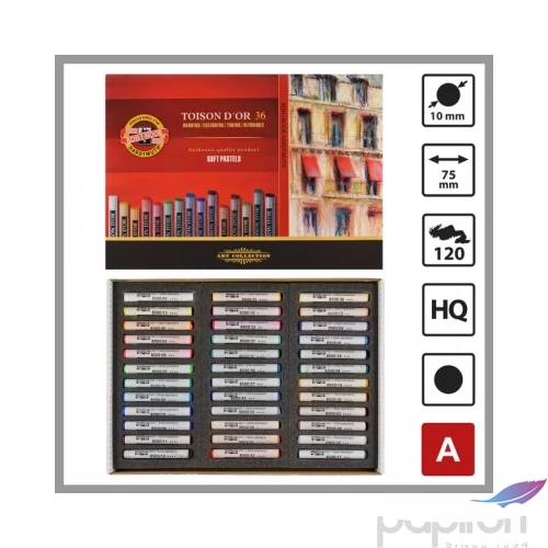 Porkréta 36 Toison d'or Koh-I-Noor 8515 porpasztell iskolaszer- tanszer
