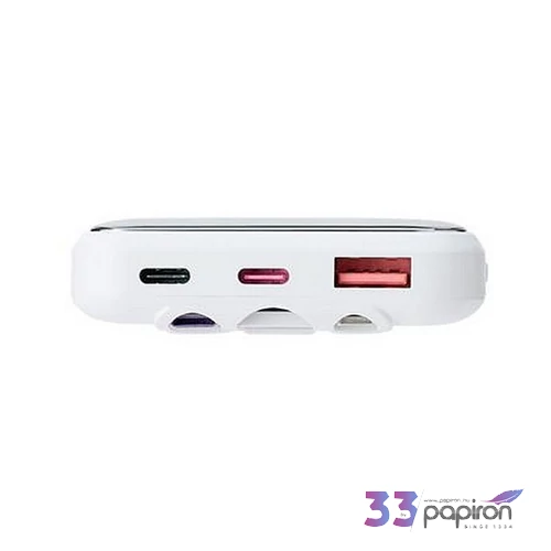 Power bank beépített kábellel 10.000mAh RIVACASE VA2211