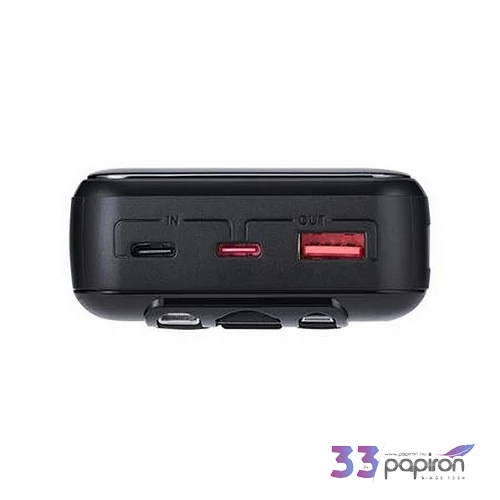 Power bank beépített kábellel 20.000mAh RIVACASE VA2221