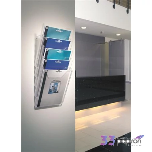Prospektustartó asztali és fali álló A4 DURABLE COMBIBOXX X áttetsző
