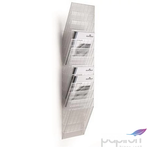 Prospektustartó fali álló A4 DURABLE FLEXIBOXX 12 áttetsző