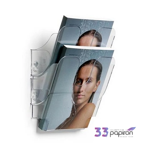Prospektustartó fali álló A5 DURABLE FLEXIPLUS 2 áttetsző