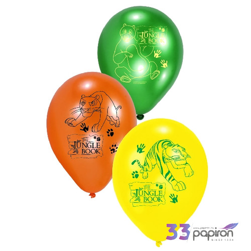 Partylufi mintás Jungle Book 6db/csomag R450215