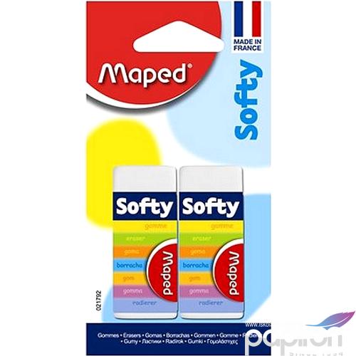 Radír Maped Softy PVC-mentes ceruzaradír 2db-os Javítás, ragasztás Maped 021792