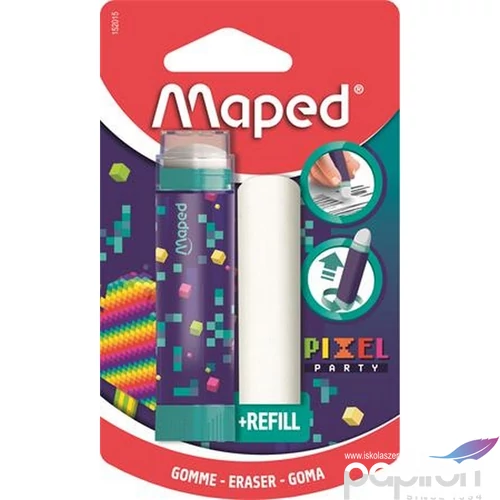 Radírstift Maped pótbéllel, Pixel Party IMA152015
