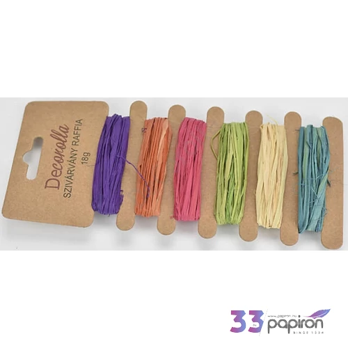 Raffia 18g szivárvány