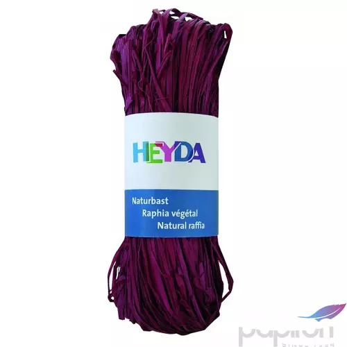 Raffia Heyda 50g természetes anyagból bordó 204887792