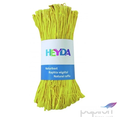 Raffia Heyda 50g természetes anyagból világossárga 204887788
