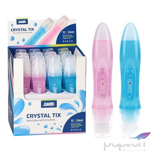 Ragasztó folyékony, ecsettel Junior Crystal Tix 24ml