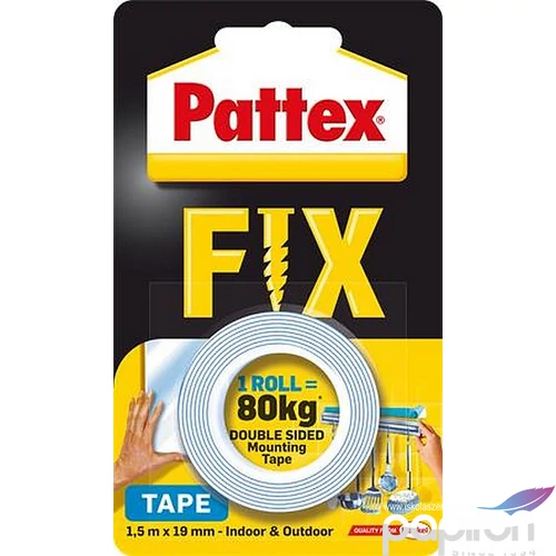 Ragasztó kétoldalas Henkel 19mmx1,5m Pattex Fix 80kg HENKEL 1684211