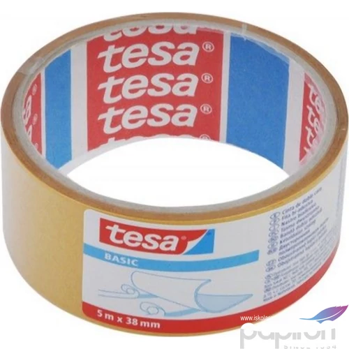 Ragasztó kétoldalú 33mmx5m öntapadós PP szalag TESA minőségi TESA Basic 58584-00000