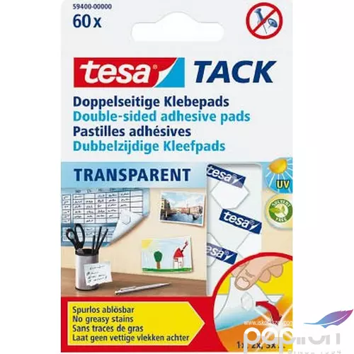 Ragasztópont TESA Tack 59400 visszaszedhető 2db+ajándék TESA minőségi ragasztó