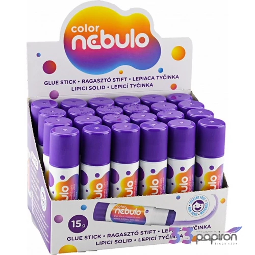 Ragasztóstift 15gr Nebulo színes PVP alapanyagból extra minőség! NCST-15