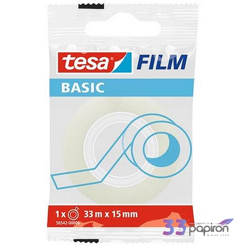 Ragasztószalag 15mmx33m TESA Basic átlátszó