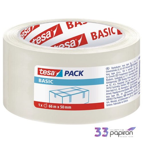 Ragasztószalag 50mmx66m TESA Basic Ragasztószalag átlátszó - 7550069000
