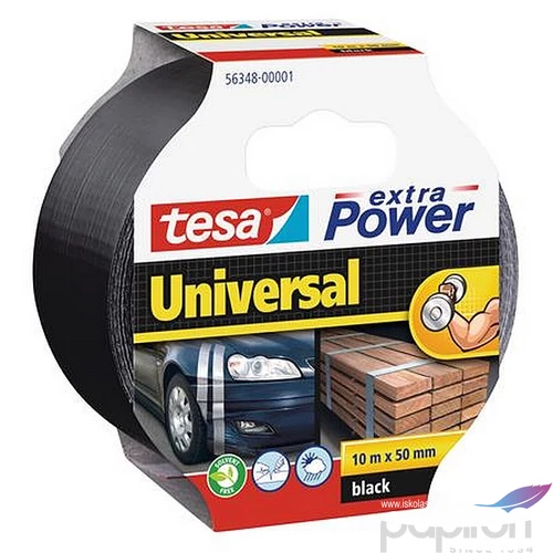 Ragasztószalag Tesa 50 mm x 10 m, extra Power, fekete