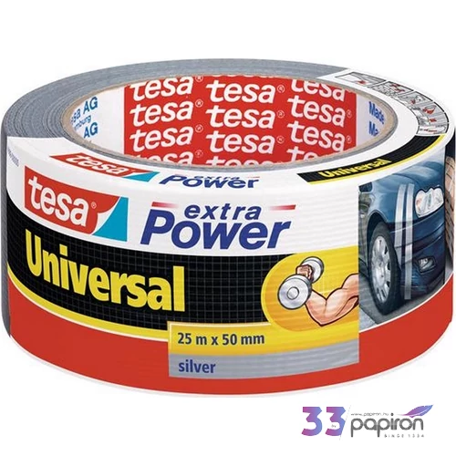 Ragasztószalag TESA Extra Power, ezüst 50mm x 25m