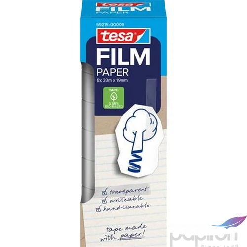Ragasztószalag Tesa írható, papír, 19 mm x 33 m Tesafilm, átlátszó