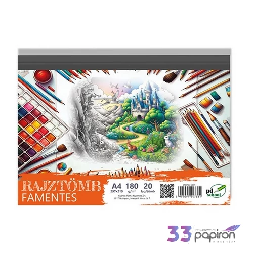 Rajztömb A4 Famentes 180g 20lap/tömb