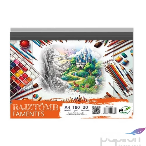 Rajztömb A4 Famentes 180g 20lap/tömb