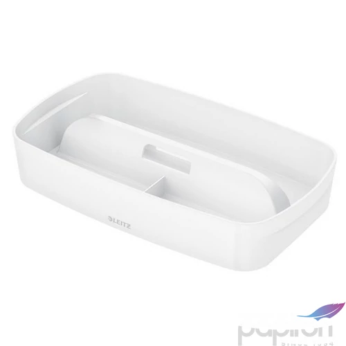 Rendszerező tálca Leitz fogantyúval, kicsi, MyBox, fehér E53230001