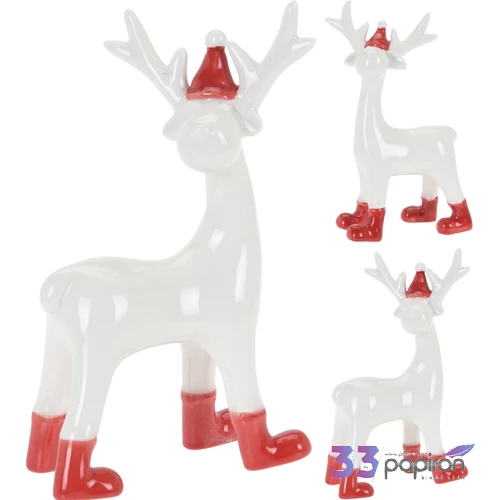 Rénszarvas figura 16cm 2 féle mintával kpm