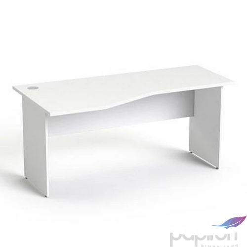 Íróasztal íves baloslaplábbal 160x80cm MAYAH Freedom SV-24 fehér