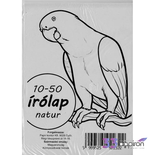 Írólap félfamentes 10-50 neylon natur PAPAGÁJ kntr. iskolaszezonos termék