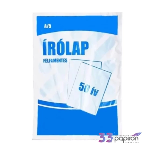 Írólap félfamentes A/5 50ív 70gr  10-50 MDL iskolaszezonos termék