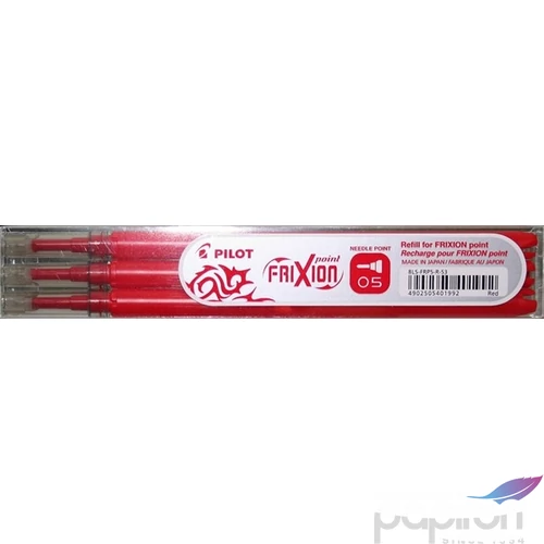 Roller tollbetét 0,25 Pilot Frixion Point tűhegyű törölhető piros Írószerek PILOT BLS-FRP5-R-S3