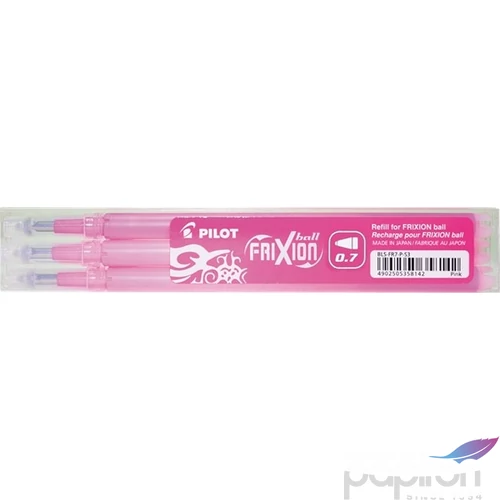 Roller tollbetét 0,35 Pilot Frixion Ball/Clicker törölhető rózsaszín Írószerek PILOT BLS-FR-7-P-S3
