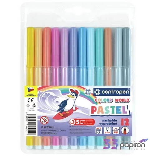 Rostirón COLOUR WORLD PASTEL 12 készlet, pasztell színek