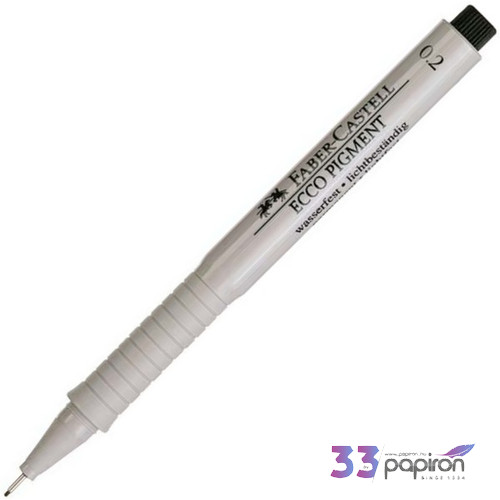 Faber-Castell tűfilc 0,2mm Ecco-Pigment fekete rostiron 166299