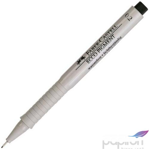 Faber-Castell tűfilc 0,2mm Ecco-Pigment fekete rostiron 166299
