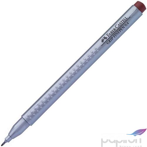 Faber-Castell tűfilc 0,4mm Grip barna rostiron 151687