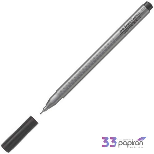 Faber-Castell tűfilc 0,4mm Grip fekete rostiron 151699