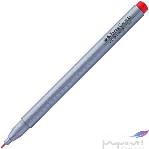 Faber-Castell tűfilc 0,4mm Grip piros rostiron 151621