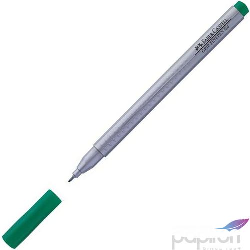 Faber-Castell tűfilc 0,4mm Grip smaragdzöld rostiron 151663