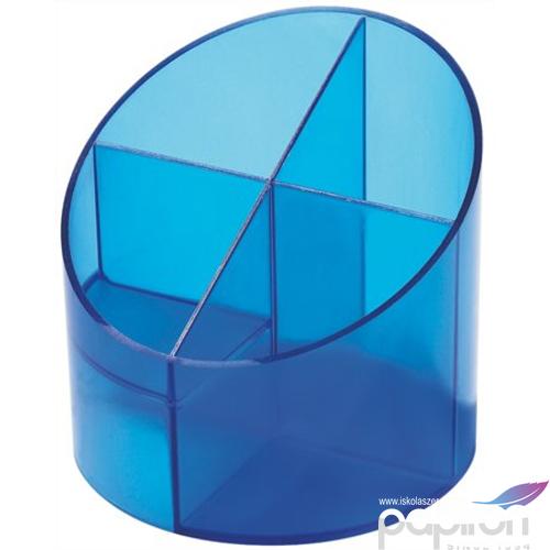 Írószertartó Helit Economy áttetsző kék 4 részes INH6390229