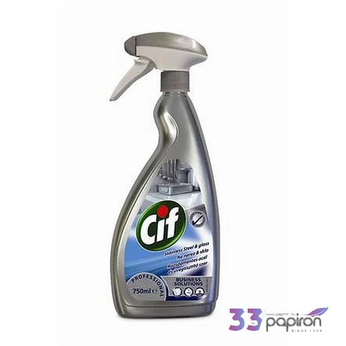 Rozsdamentes acél- és üvegtisztító szer 750ml CIF
