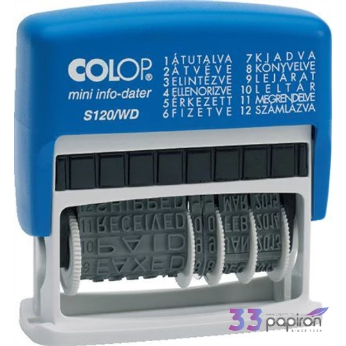 Bélyegző Colop S120/WD