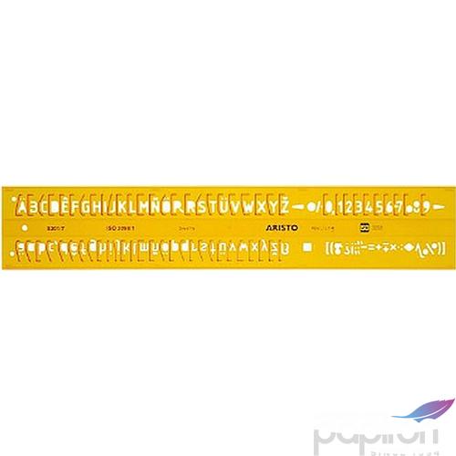 Sablon Aristo Sablon betű - H-PROFIL, 7, 0 mm, UPR. ISO 3098-1 / Din-6776, Schriftform B