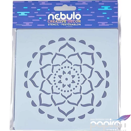 Sablon stencil Mandala 14,5x14,5cm Nebulo Dekor MSL-MAN-4,5X14,5