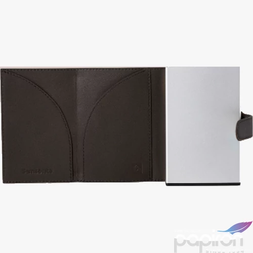 Samsonite bankkártya tartó Alu Fit 202 - Slide-Up Wallet 133890/1251-Dark Brown