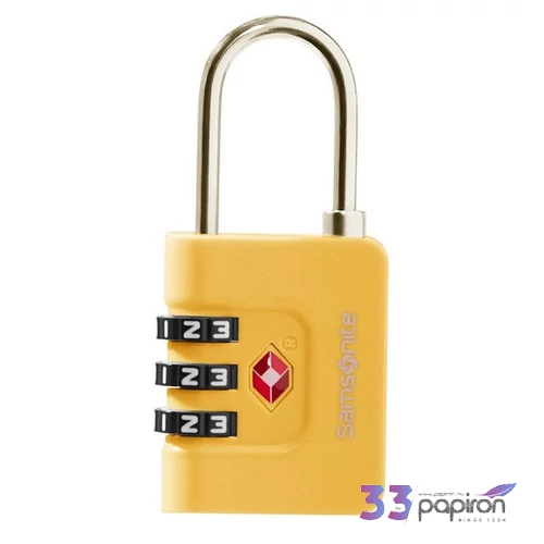 Samsonite biztonsági lakat '25 Ta Revolution Combilock 3 Dial Tsa 155577/1924-Yellow