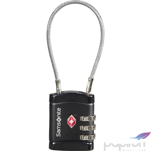 Samsonite biztonsági lakat Travell Accessor cablelock 3 dial tsa 121296/1041 Fekete